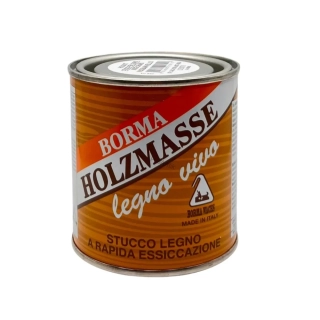 Borma Holzmasse – rychleschnoucí nitrocelulózový tmel na dřevo 250 ml