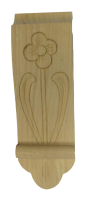 Dřevěná aplikace z olše délka 150 mm, Šířka 50 mm