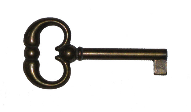 Klíč Zamak legír. zinek 71 mm patinováno dutý  - 1 ks