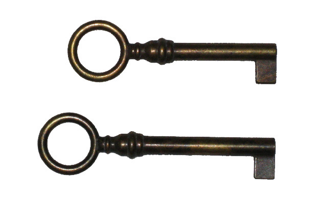 Klíč Zamak legír. zinek 67 mm patinováno dutý  - 1 ks